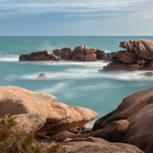 érosion figée dans les vagues